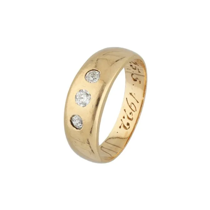 Altschliffbrillant Ring Gold 580 - Gr. 52 - Privatbesitz