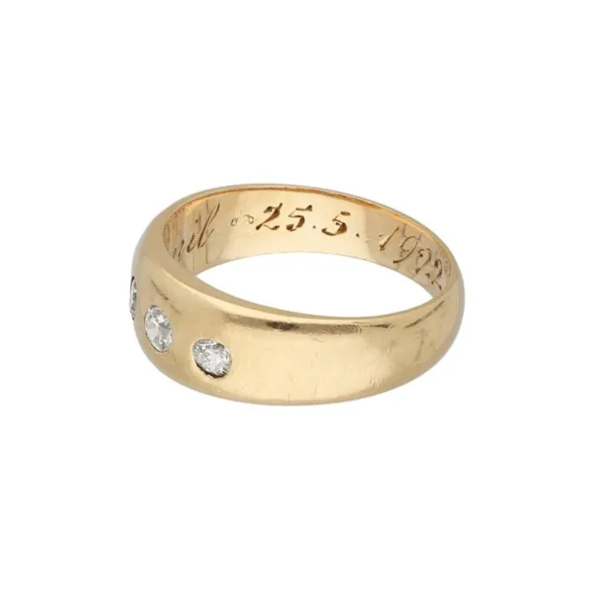 Altschliffbrillant Ring Gold 580 - Gr. 52 - Privatbesitz
