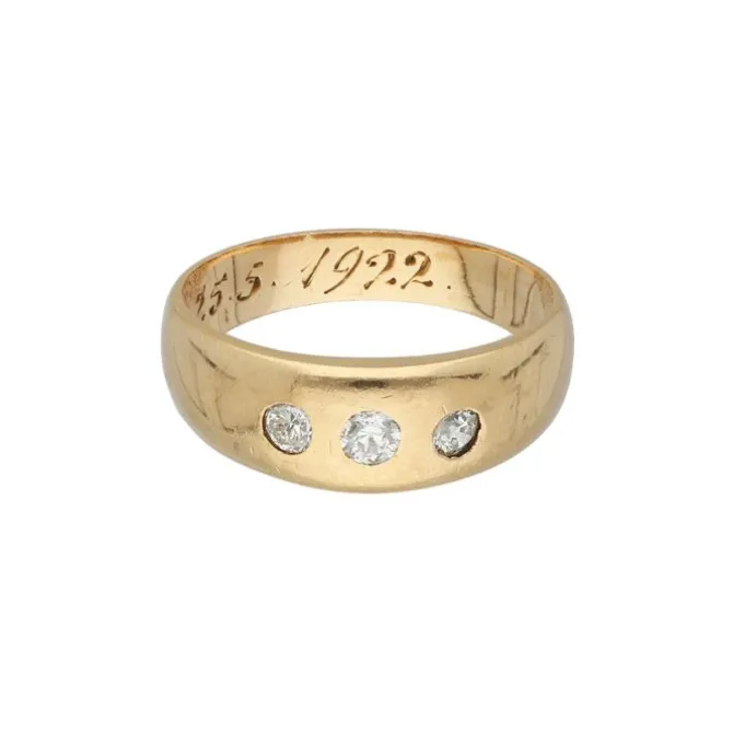 Altschliffbrillant Ring Gold 580 - Gr. 52 - Privatbesitz