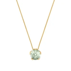 Amethyst Anhänger Gold 585 grün