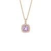 Amethyst Anh&auml;nger Silber 925 ros&eacute; vergoldet