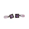 Amethyst Ohrclipsgeh&auml;nge Wei&szlig;gold 750 geschw&auml;rzt - Privatbesitz