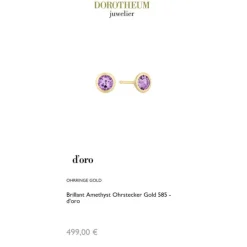 Amethyst Ohrstecker Gold 585