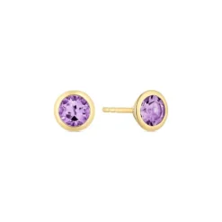 Amethyst Ohrstecker Gold 585