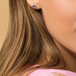 Amethyst Ohrstecker Gold 585