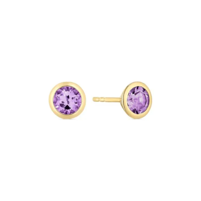 Amethyst Ohrstecker Gold 585