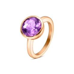 Amethyst Ring Ros&egrave;gold 585 