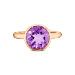 Amethyst Ring Ros&egrave;gold 585 