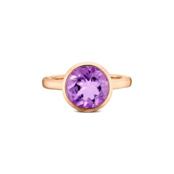 Amethyst Ring Ros&egrave;gold 585 