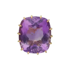 Amethyst Ring Gold 750 - Gr. 54 - Privatbesitz