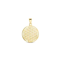 Anh&auml;nger "Blume des Lebens" Gold 585