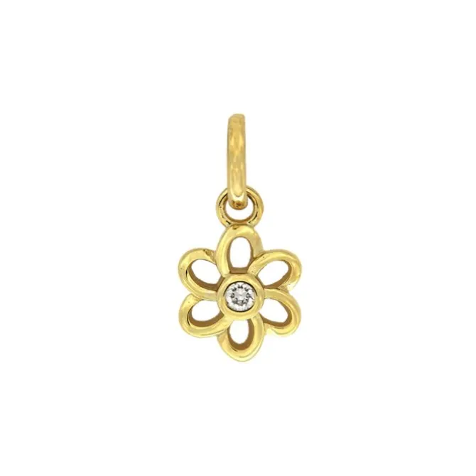 Anhänger "Blume" Gold 585 Zirkonia