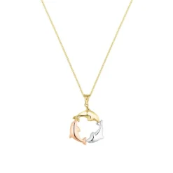 Anhänger "Delphine" Gold/Rosegold 585