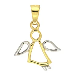 Anhänger "Engel" Gold 585 bicolor