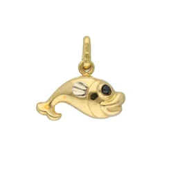 Anhänger Fisch Gold/Weißgold 750 - Privatbesitz