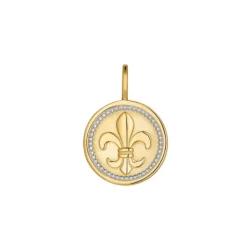 Anh&auml;nger "fleur-de-lys" Gold 585