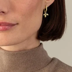 Anh&auml;nger f&uuml;r Creolen "Biene" Gold 585