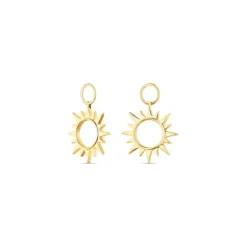 Anh&auml;nger f&uuml;r Creolen "Sonne" Gold 585