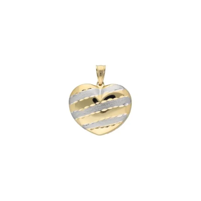 Anhänger "Herz" Gold 585 bicolor