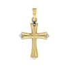 Anh&auml;nger "Kreuz" Gold 585 bicolor