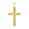 Anh&auml;nger "Kreuz" Gold 585 tlw. eismattiert