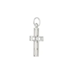 Anh&auml;nger "Kreuz" Silber 925 Zirkonia