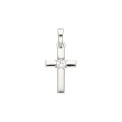 Anh&auml;nger "Kreuz" Silber 925 Zirkonia