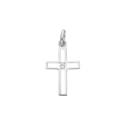 Anh&auml;nger "Kreuz" Silber 925 Zirkonia
