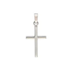 Anh&auml;nger "Kreuz" Wei&szlig;gold 585