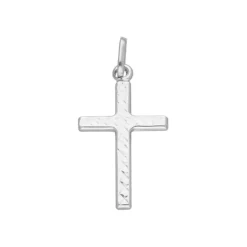 Anh&auml;nger "Kreuz" Wei&szlig;gold 585