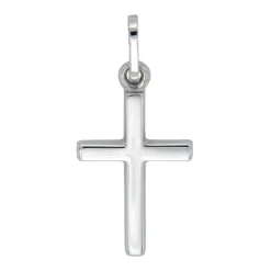 Anh&auml;nger "Kreuz" Wei&szlig;gold 585