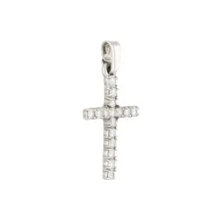 Anh&auml;nger "Kreuz" Wei&szlig;gold 750 - Privatbesitz