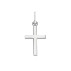Anh&auml;nger "Kreuz" Wei&szlig;gold 585