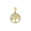 Anh&auml;nger "Lebensbaum" Gold 585 Zirkonia bicolor