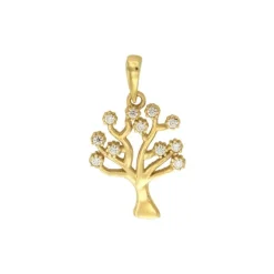 Anh&auml;nger "Lebensbaum" Gold 585