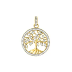 Anh&auml;nger "Lebensbaum" Gold 585 Brillanten 0,46 ct.