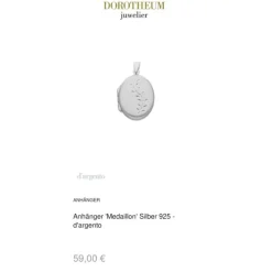 Anh&auml;nger "Medaillon" Silber 925