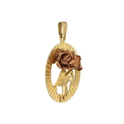 Anh&auml;nger "Rose" Gold/Rotgold 585 - Privatbesitz