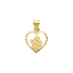 Anh&auml;nger "Schutzengel/Herz" Gold 585d