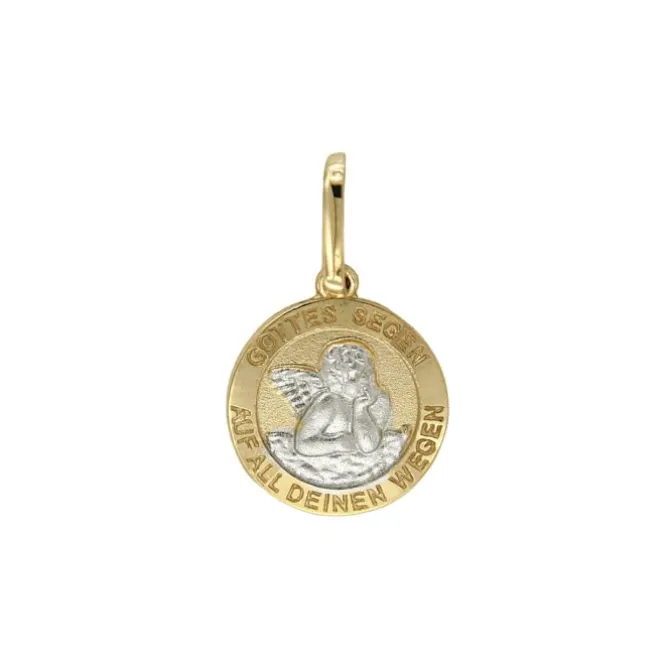 Anhänger "Schutzengerl" Gold 585