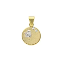 Anh&auml;nger "Schutzengerl" Gold 585 bicolor