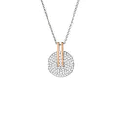 Anh&auml;nger Silber 925 ros&eacute; vergoldet Zirkonia