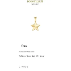 Anhänger "Stern" Gold 585