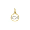 Anh&auml;nger "Taufe / Fisch" Gold 585 bicolor