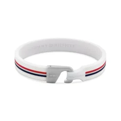 Armband "Clark" Silikon wei&szlig;