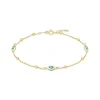 Armkette "Auge" Gold 585 Glaselemente