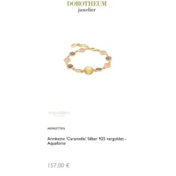 Armkette "Caramelle" Silber 925 vergoldet