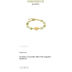 Armkette "Caramelle" Silber 925 vergoldet