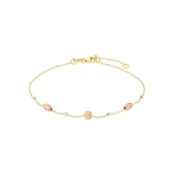 Armkette Gold 585 tricolor