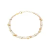 Armkette Gold 585 tricolor